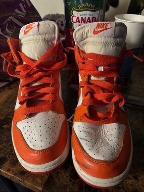 Nike Syracuse (2016)  Orange & White High Top Basketball Shoes